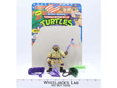 Pro Pilot Don 100% Complete W/Card Teenage Mutant Ninja Turtles 1991 Playmates