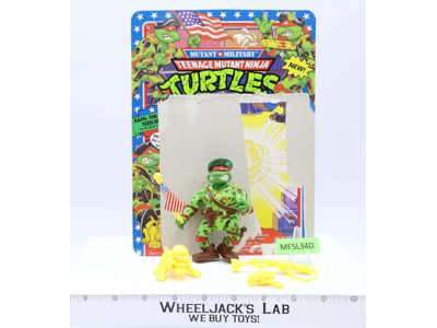 Green Teen Beret Raphael 100% Complete TMNT 1991 Playmates Action Figure