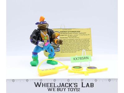 Punker Don 100% Complete Teenage Mutant Ninja Turtles 1991 Playmates Vintage