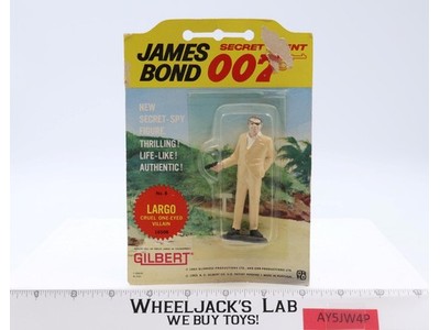 No.8 Largo Cruel One-Eyed Villain James Bond 007 1965 Gilbert NEW SEALED