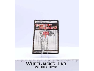 Silverbolt Instruction Manual Booklet 1986 Hasbro G1 Transformers