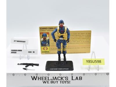 Scarred Cobra Officer V6 100% Complete 25th Anniversary 2008 G.I. Hasbro Figure