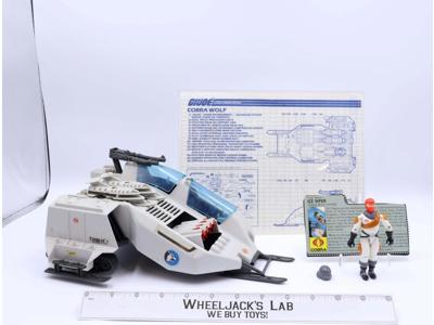 Cobra Wolf W/ Ice Viper G.I. Joe 1987 Hasbro Vintage Action Figure Vehicle