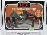 Imperial Tie Interceptor 100% Complete Star Wars ROTJ 1983 Kenner Vehicle