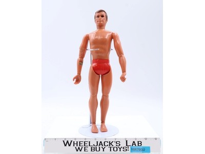 Steve Austin Six Million Dollar Man Bionic Man 13" W/Engine Block 1975 Vintage