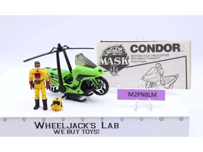 Condor W/Brad Turner 100% Complete M.A.S.K.1986 Kenner Action Figure Vehicle