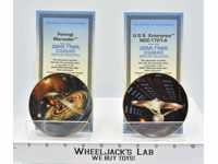 U.S.S. Enterprise NCC & Ferengi Marauder Mini Plates Star Trek 1997 Hamilton