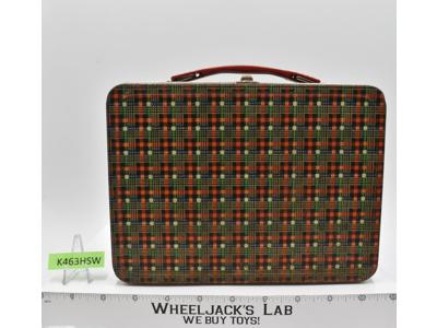 Green Red & Blue Buffalo Plaid Metal Lunchbox 1950's American Thermos Co.