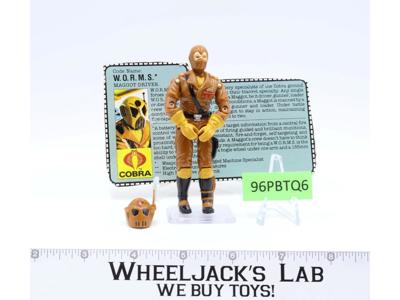W.O.R.M.S. V1 100% Complete 1987 G.I. Joe Hasbro Vintage Action Figure