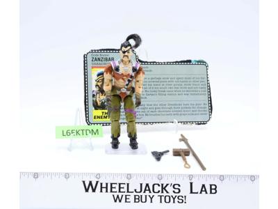 Zanzibar V1 100% Complete G.I. Joe 1987 Hasbro Vintage Action Figure