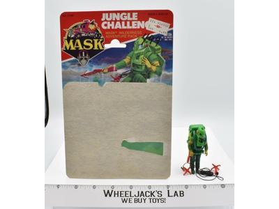 Jungle Challenge Wilderness Pack W/Card M.A.S.K 1986 Kenner Action Figure