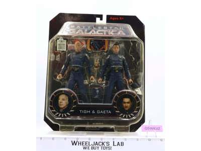 Tigh & Gaeta Battlestar Galactica Diamond Select Toys MOSC 2009 Action Figures