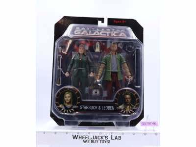 Starbuck & Leoben Battlestar Galactica Diamond Select Toys MOSC 2009 Figures