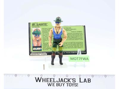 Sgt. Slaughter Sgt. Slaughter's Marauders V4 100% Complete G.I. Joe 1989 Hasbro