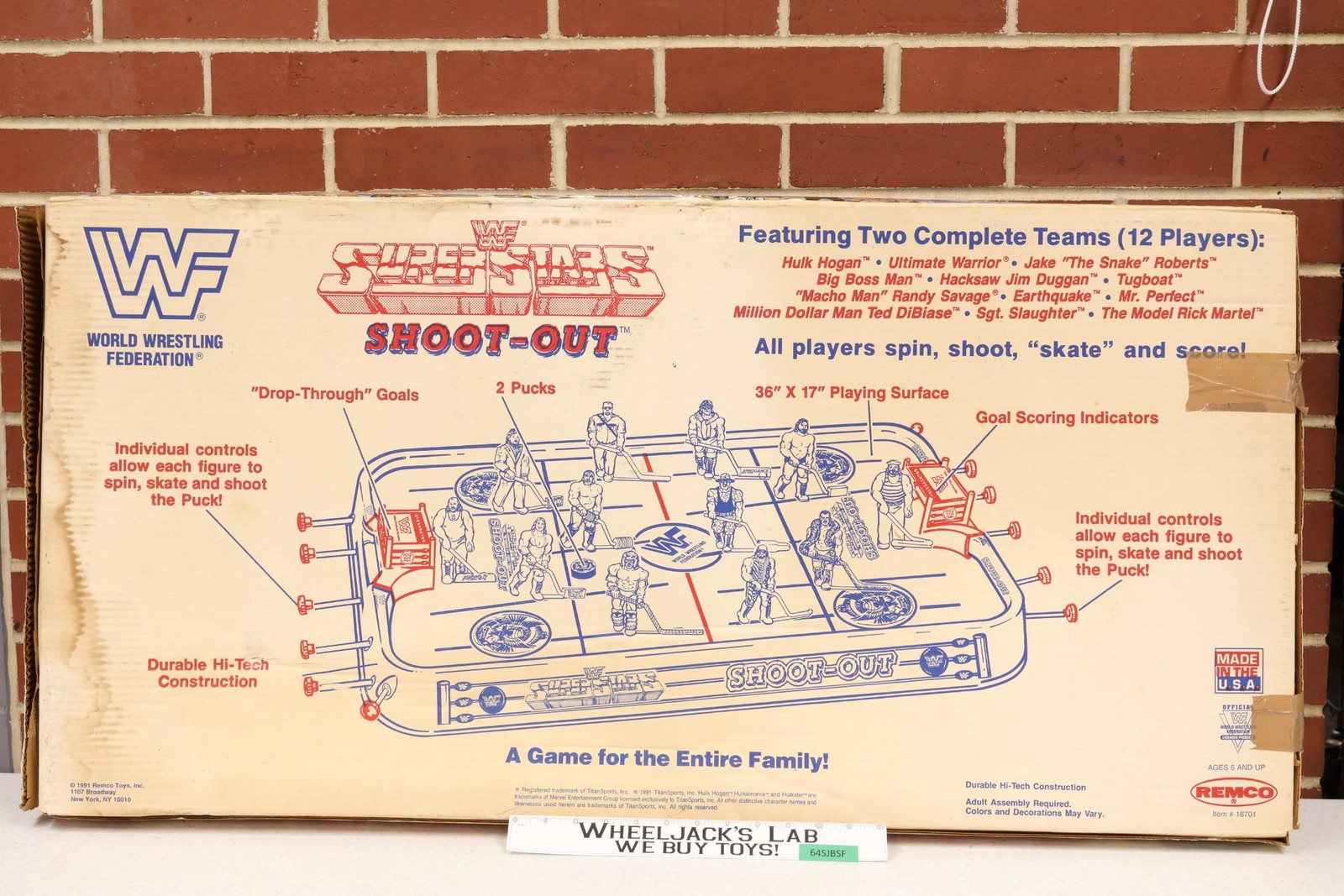 Wrestling Superstars Shoot Out WWF Wrestling 1991 Remco Vintage