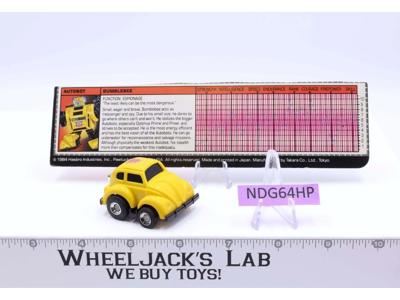 Bumblebee Yellow 100% Complete Vintage 1984 G1 Transformers Action Figure