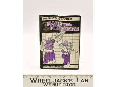 Pounce & Wingspan Action Figure Instruction Manual 1987 G1 Transformers