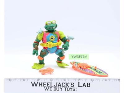 Sewer Surfer Mike 100% Complete Teenage Mutant Ninja Turtles TMNT Playmates 1990