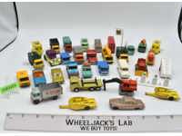 Lot of 33 Die Cast Metal Cars/Buses/Trucks by Lesney Matchbox 1960's Toy Cars