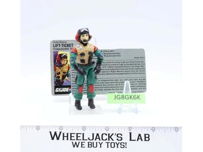 Lift Ticket V1 100% Complete 1986 G.I. Joe Hasbro Vintage Action Figure