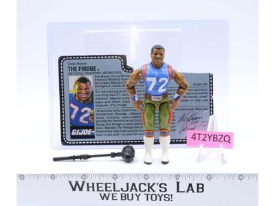 The Fridge V1 RED CARDBACK 100% Complete G.I. Joe 1986 Hasbro Vintage Figure