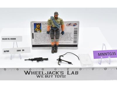 Alpine v4 100% Complete G.I. Joe Valor vs Venom 2004 Hasbro Action Figure
