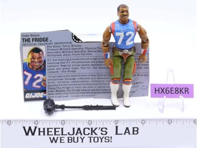 The Fridge V1 MAIL AWAY 100% Complete 1986 G.I. Joe Hasbro Vintage Action Figure