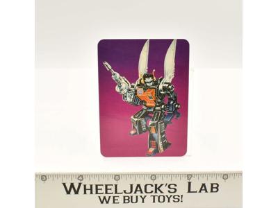 Kickback Card 113 Variant Color 1985 G1 Transformers Action Trading Cards
