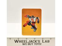 Red Alert Card 13 Variant Color 1985 G1 Transformers Action Trading Cards