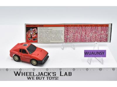 Chase 100% Complete WORKS 1987 Vintage Hasbro G1 Transformers Ferrari