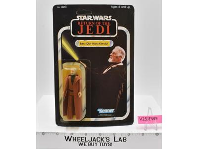 Ben Obi-Wan Kenobi 65 Back-B CHINA Star Wars 1983 Kenner NEW MOSC SEALED