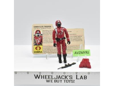 Crimson Guard V1 100% Complete G.I. Joe 1985 Hasbro Vintage Action Figure