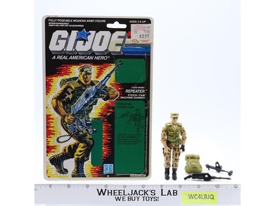 Repeater v1 100% Complete W/ 34 CARDBACK G.I. Joe 1988 Hasbro Vintage Figure