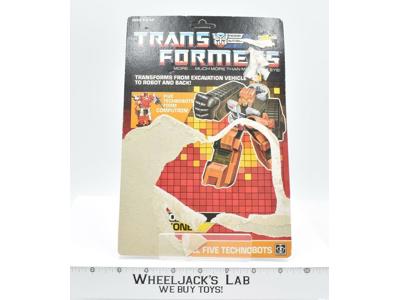 Nosecone Computron Cardback Vintage Hasbro 1987 G1 Transformers Action Figure