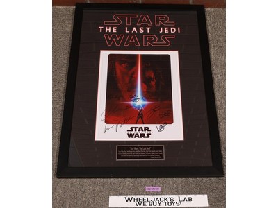 Star Wars The Last Jedi Cast AUTOGRAPHED 28x20 Framed Picture W/ COA