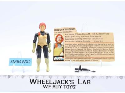 Scarlett V1 Straight Arm 100% Complete 1982 G.I. Joe Hasbro Vintage Figure