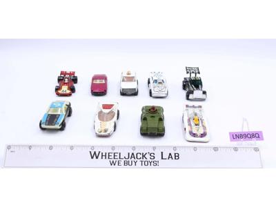 Lot of 9 Vehicles/Trucks/Cars by Matchbox Vintage 1980's Toy Cars