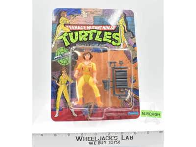 April O'Neil Orange Stripe Teenage Mutant Ninja Turtles TMNT 1988 Playmates MOSC