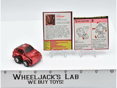 G2 Hubcap METALLIC RED Complete 1993 Hasbro Transformers Vintage Figure