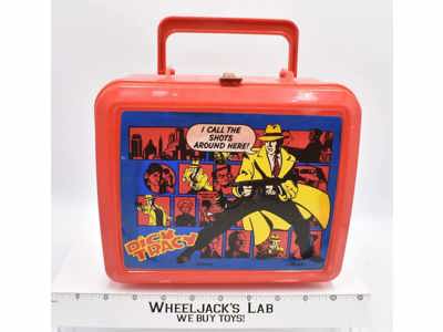 Disney Dick Tracy Plastic Lunchbox Only Aladdin Vintage