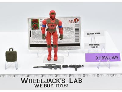 Wild Weasel v4 100% Complete GI Joe Valor vs Venom 2004 Hasbro Action Figure