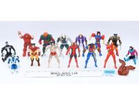 Lot of 13 Superheroes & Accessories X-Men Comics Villains ToyBiz Kenner