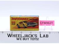 Boss Mustang No.44 W/Box Lesney Superfast Matchbox 1972 England Vintage