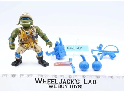 Lieutenant Leo 100% Complete Teenage Mutant Ninja Turtles 1991 Playmates Figure