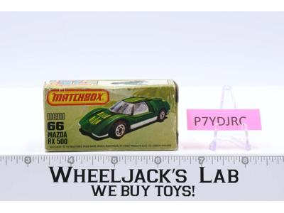 Mazda RX500 No.66 GREEN Lesney Superfast Matchbox 1981 W/Box Hong Kong Vintage