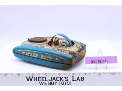 Space Ship Tin Friction Powered 1960's Japan