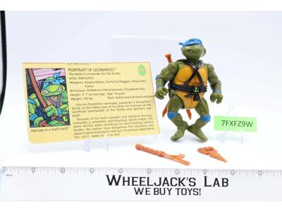 Leonardo HARD HEAD Teenage Mutant Ninja Turtles TMNT Playmates 1988 Vintage