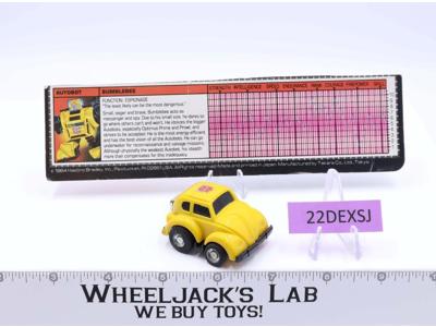 Bumblebee Yellow 100% Complete Vintage 1984 G1 Transformers Action Figure