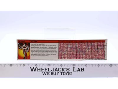 Jetfire Action Figure Tech Spec 1985 Vintage Hasbro G1 Transformers
