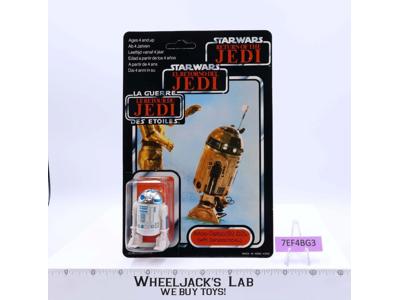 R2-D2 W/ SENSORSCOPE 70 Back Tri Logo Star Wars ROTJ 1983 Palitoy MOSC SEALED